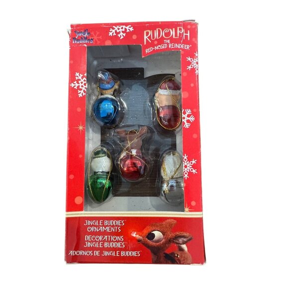 Rudolph The Red-Nosed Reindeer Christmas Ornaments 6 Piece Set Collectible Gift - Picture 6 of 8